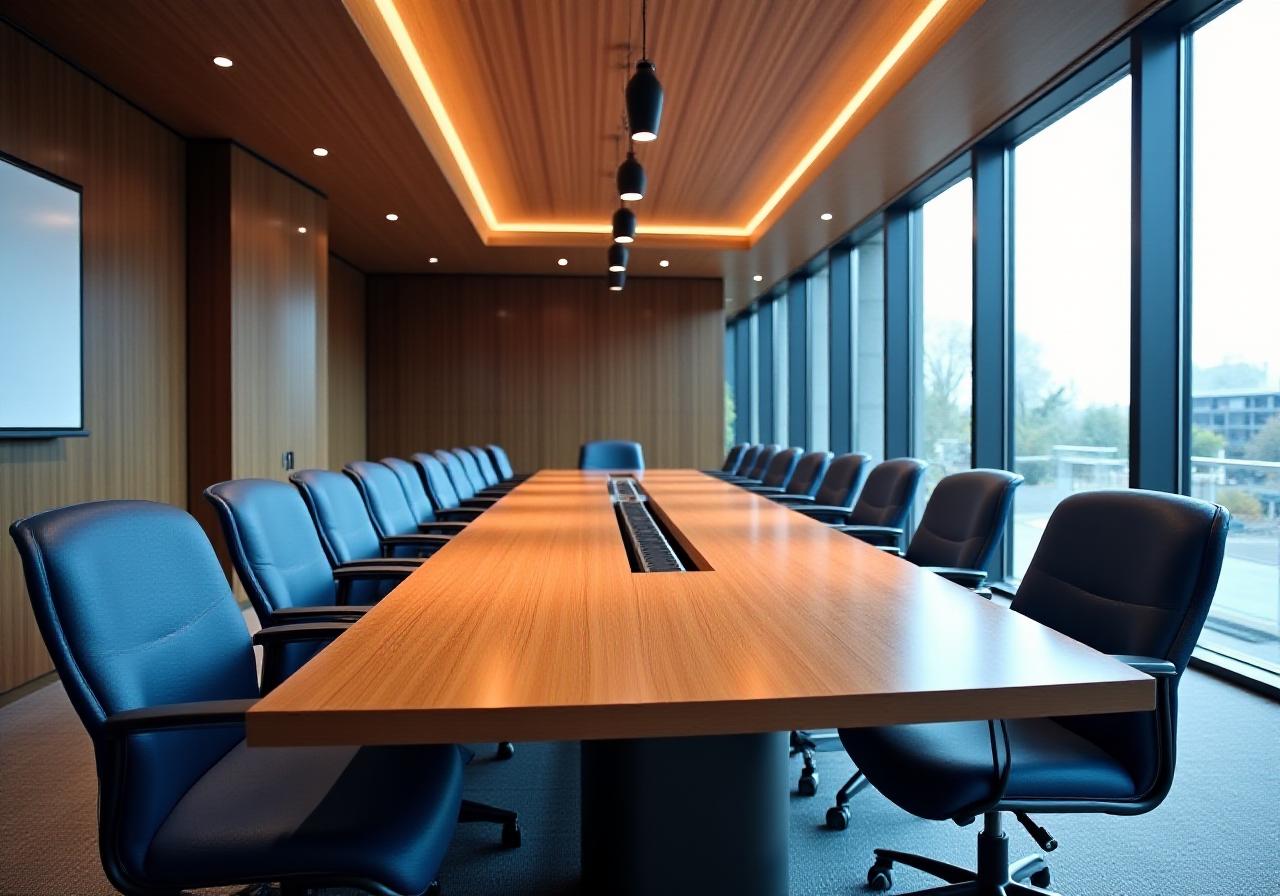 Salle de conférence moderne chez Chroma Nuit